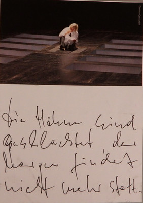 Autogramm in Deutschland tätiger Theaterregisseur Dimiter Gotscheff (121031)