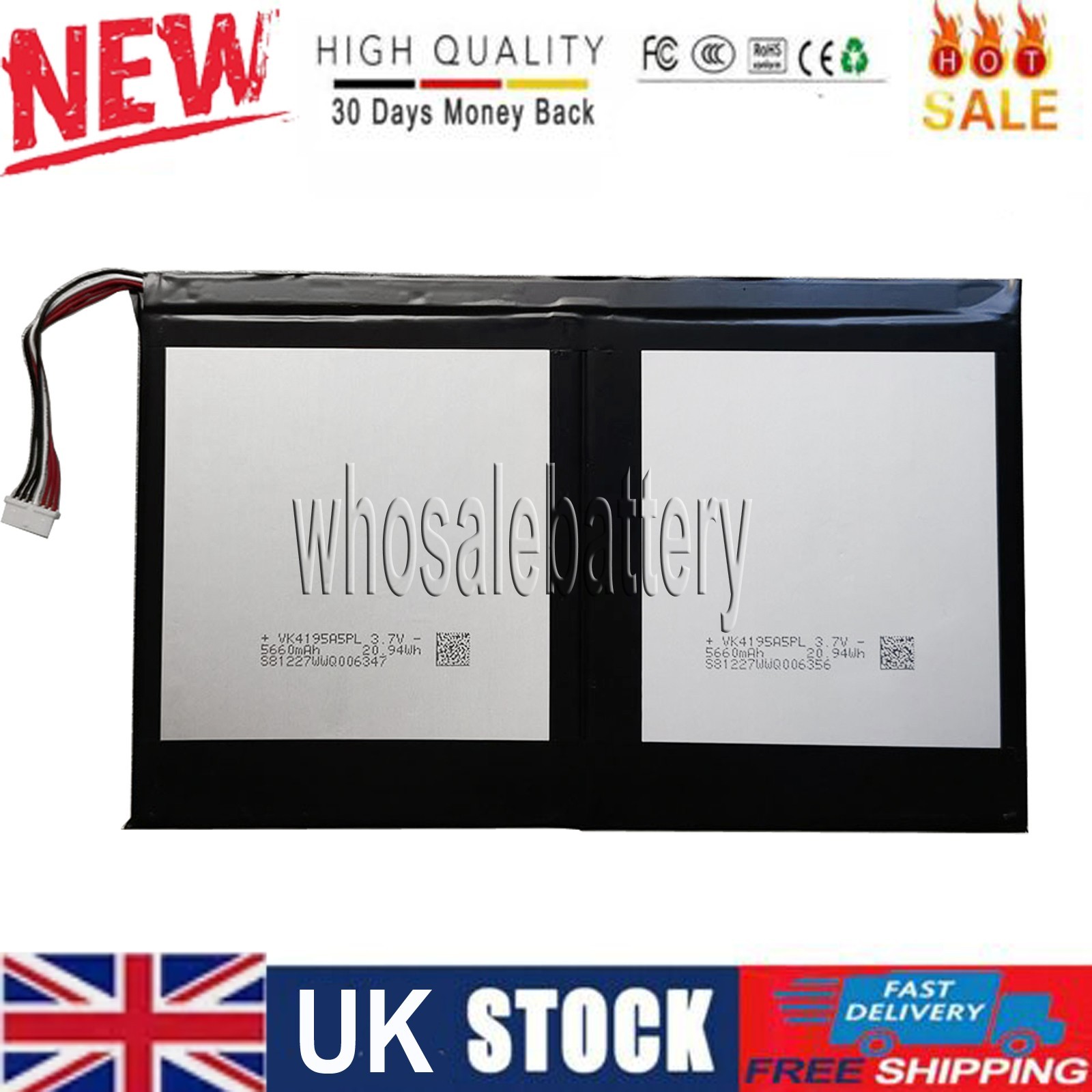 NEW replacement Battery For Autel MaxiSys MS908S MS908S Pro +7 Lines