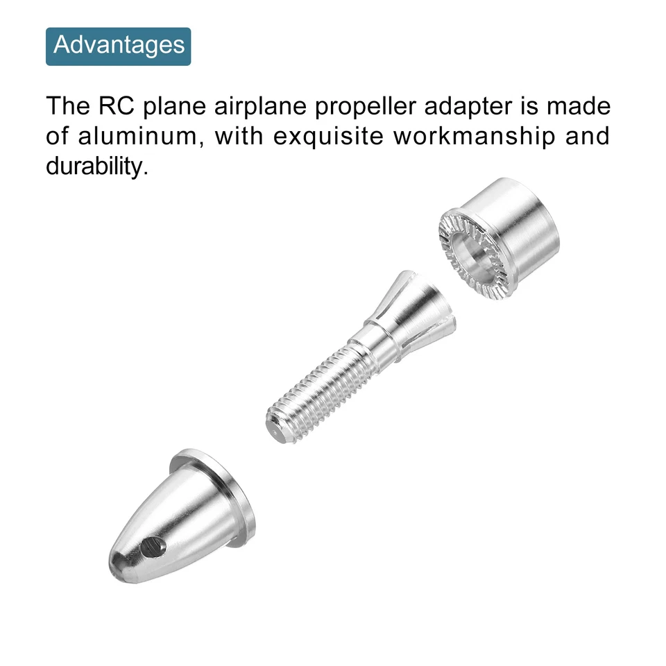 Propeller Adapter RC Plane Airplane Spinners, 3.17mm/4mm and 5mm/6mm, Pack of 10 Foto 4 de 4