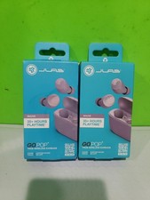 JLab Go Pop True Wireless Bluetooth Earbuds with Charging Case, Mauve Lot 2