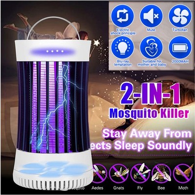 Electric Bug Zapper Outdoor Waterproof Mosquito Killer Lamp Fly Insect Pest Trap