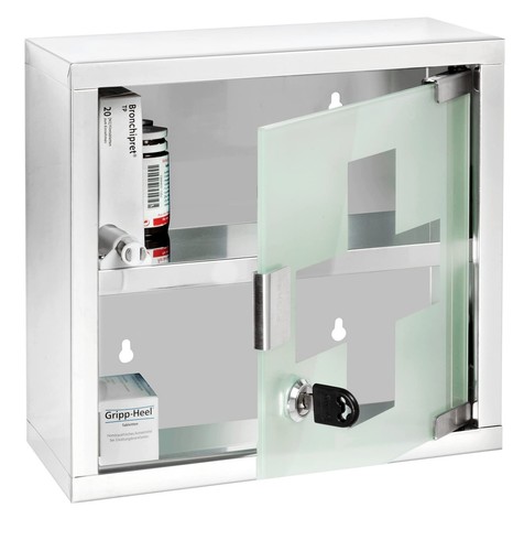 Medicine Cabinets with Lock, Wall Mounted Over The Toilet Storage Shelves, Fi...
