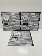Lot Of 3 Smart Tiles Peel and Stick Backsplash Tiles 9.73" SM1111G-04-QG - 4pk