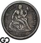 1868 Seated Liberty Dime