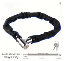 Heavy Duty Motorcycle Bike Bicycle Chain Lock Anti-theft Padlock Security W/ Key