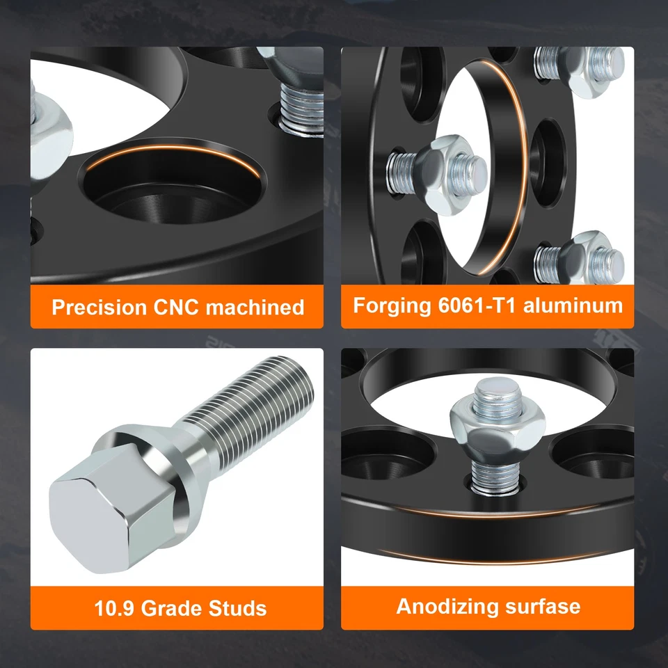 4 peças adaptadores de roda 15mm a 5x114.3 para Toyota Corolla Prius Matrix Camry 5x100 - Imagem 3 de 4