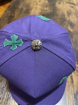 Chrome Hearts CH Baseball Hat Purple Green Joker Cross Patch BRAND