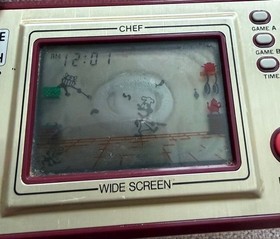 Nintendo Game & Watch CHEF FP-24 Wide Screen LCD Electronics Game Working Japan