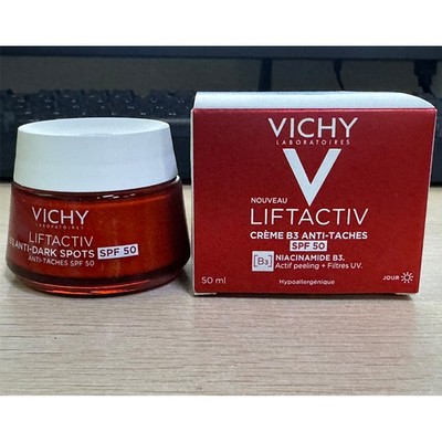 50MLVich- LIFTACTIV B3 anti-dark spots Cream SPF50+, Aktives Peeling + UV-Filter