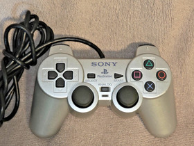 Sony PlayStation 2 PS2 SILVER DualShock Dual Shock 2 PS2 Controller SCPH-10010!