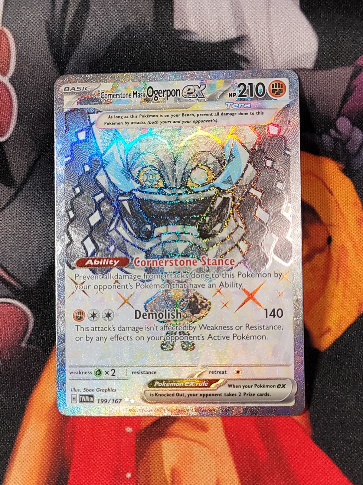 Cornerstone Mask Ogerpon ex 199/167 SV06: Twilight Masquerade Pokemon