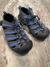 KEEN Newport H2 Kids Sandals Blue Waterproof Hiking Hybrid Shoes Youth Size 1