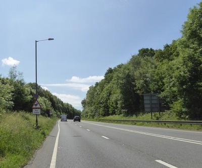 Photo 12x8 A36 in shallow cutting, Warminster bypass  c2017