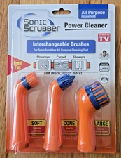 Sonic Scrubber Power Cleaner Replacement Heads As Seen On TV NEW