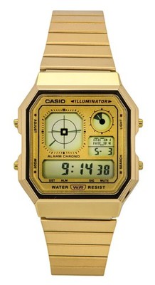 Casio Vintage Digital Stainless Steel Resin Strap Quartz A130WEG-9A Unisex Watch