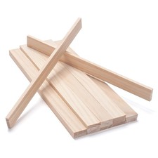 Wood Strips Slats Wooden Dowels for Crafts 1/4" × 1" 15PCS - 1/4 x 1 x 12 in 