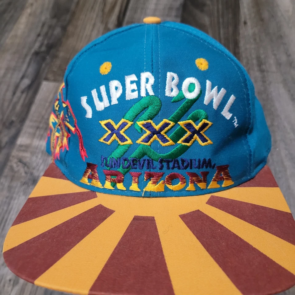 De colección Dallas Cowboys Super Bowl XXX Champions Logo Atlético Snapback Gorra Sombrero Foto 2 de 4