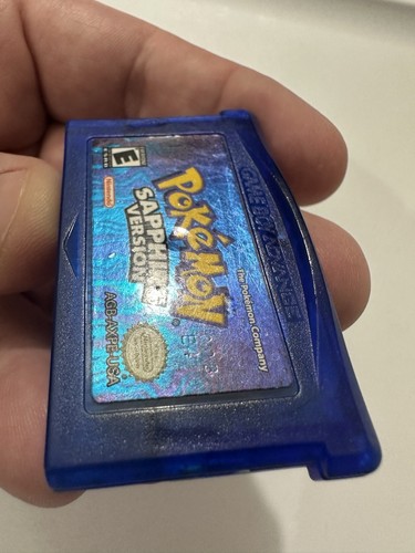 Pokémon: Sapphire Version (Nintendo Game Boy Advance, 2003)- Authentic (#2) - Picture 4 of 22