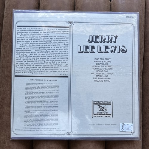 jerry lee lewis vinyl records FS288 - Picture 2 of 2
