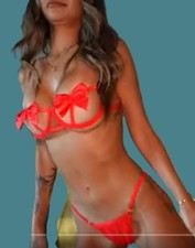 reggiseno trasparente due pezzi set lingerie nero L