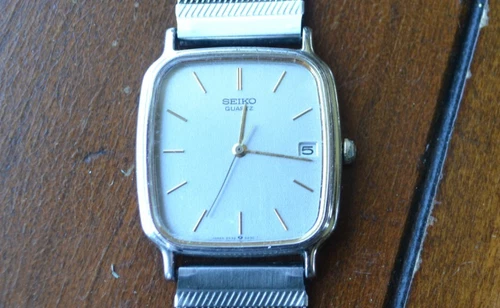 Seiko 6532 5300 Quartz Gold Watch w/Speidel SS Band, New Batt, Running Very Nice