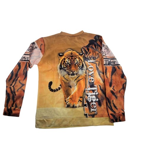 Love Tiger All Over 3D Print Langarm Sweatshirt Unisex Größe L oder XL - Bild 2 von 9