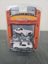 Vintage GreenLight Muscle Car  1970 1/2 Custom Chevy Camaro White Die-cast 1/64