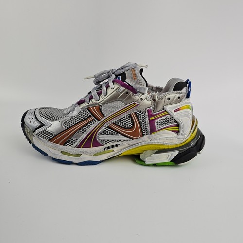 BALENCIAGA Runner $1190 Men's Multicolor Mesh Sneakers New - 第 8/11 張圖片