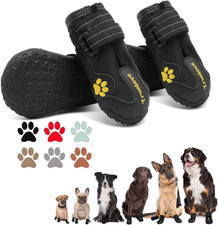 Dog Shoes for Large Dogs, Dog Shoes for Hot Pavement, Hiking Walking, Anti-Slip