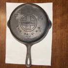 Vintage Griswold No. 5 Large Block Logo  # 724 C Cast Iron Skillet