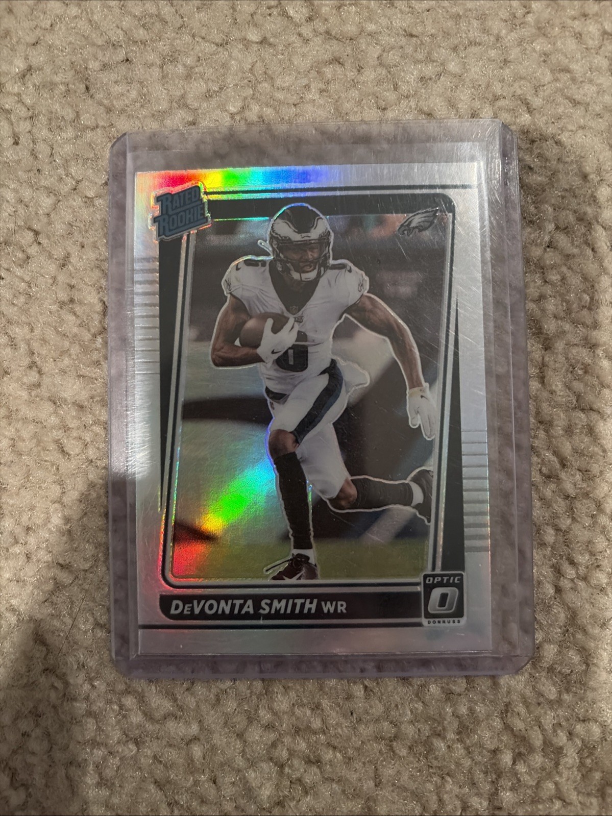 2021 Panini Donruss Optic - Rated Rookie Devonta Smith #205 Holo Prizm (RC)