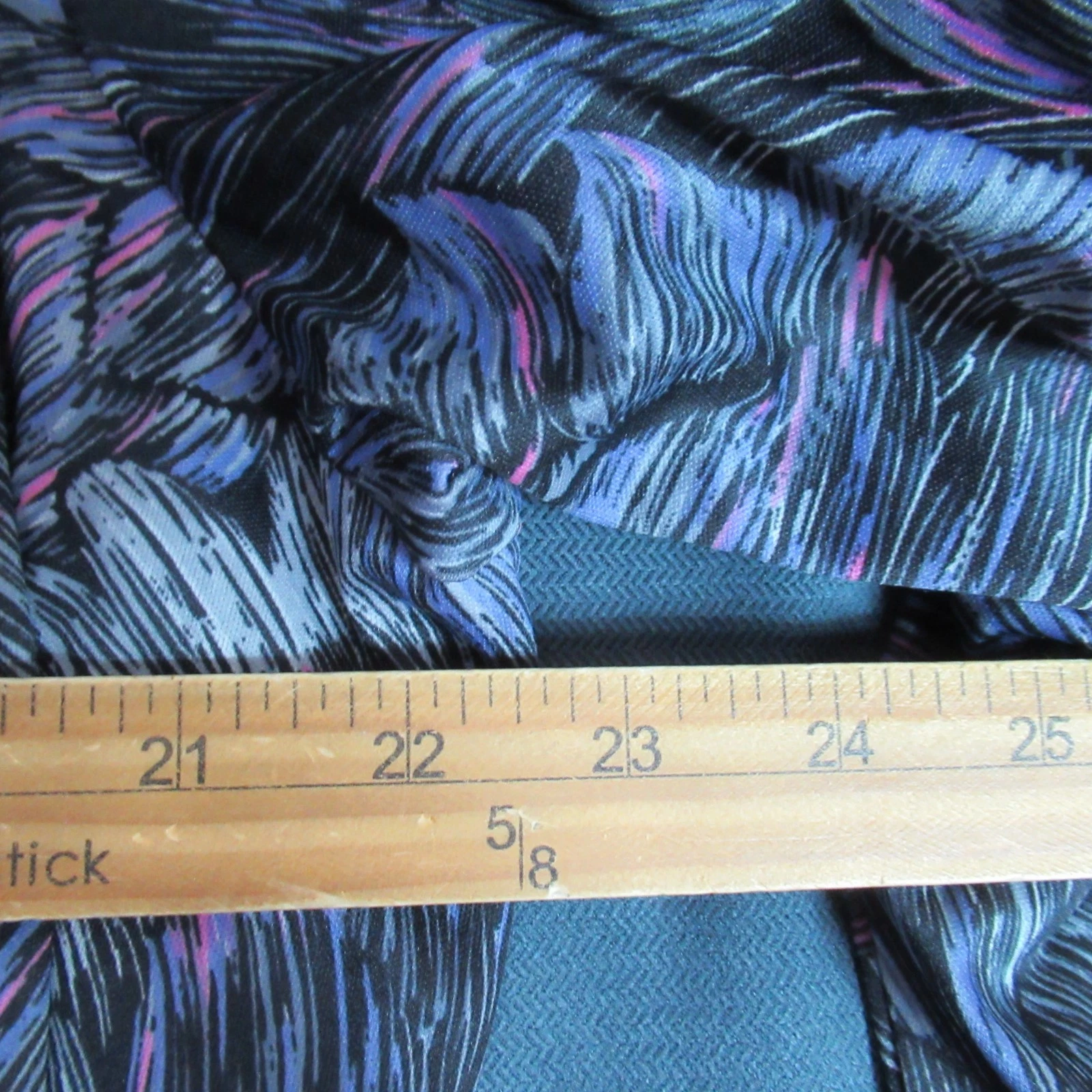 VETEMENTS Abito Vintage MCS Ltd Taglia XL Grigio Viola Segretario Geek Pieghettato Modesto Anni 80 Maxi