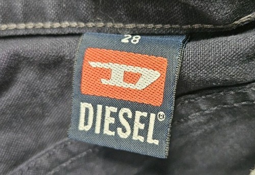 Vintage Diesel Egan Oversized Hardwear Denim Carpenter Pants Black Mens Sz 28 - Picture 5 of 13