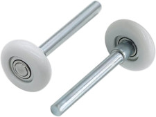 2 Packs 1.8" Nylon Garage Door Roller 4" Stem, Quiet Garage Door Wheels for Gara
