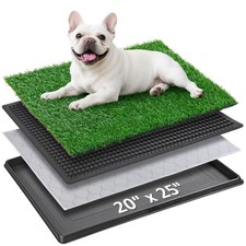 Dog Grass Pet Loo Indoor/Outdoor Portable Potty, Dog Litter Box, Artificial G...