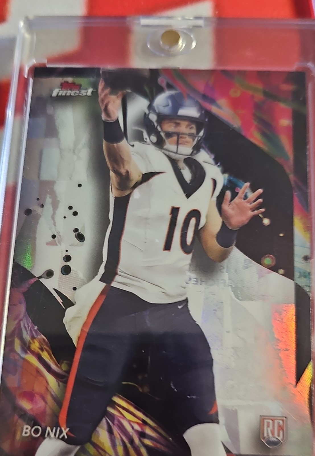 2024 Topps Finest - Uncommon Bo Nix #163 Refractor (RC)