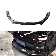 Carbon Fiber Front Bumper Lip Roush Spoiler Splitter For Ford Mustang 2015-2017