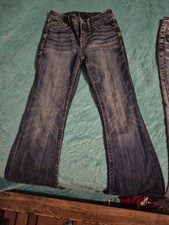 Daytrip Girls Blue Medium Wash Bootcut Denim Jeans Size 12R Pockets Zip/Button