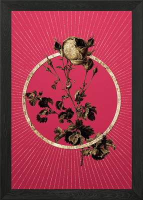 Gerahmtes Wandbild Sellerieblatt Kohlrose Poster Leinwanddruck Bild