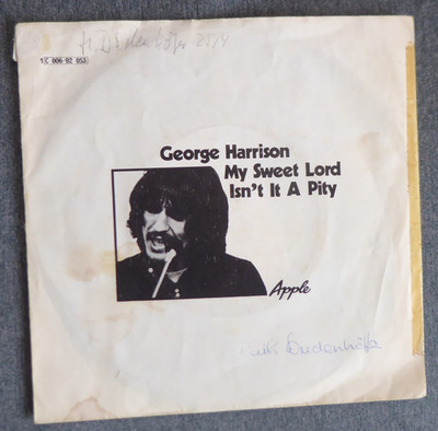 (33)  7'' Single Vinyl - George Harrison   My Sweet Lord / Isn't It A Pity
