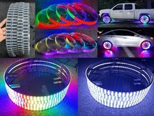 17.5 Rgb Chasing Flowing Quad Row Led Trucks Wheel Rim Ring Lights Set 4 17.5 Rgb Chasing Flowing Quad Row Led Trucks Wheel Rim Ring Lights Set 4