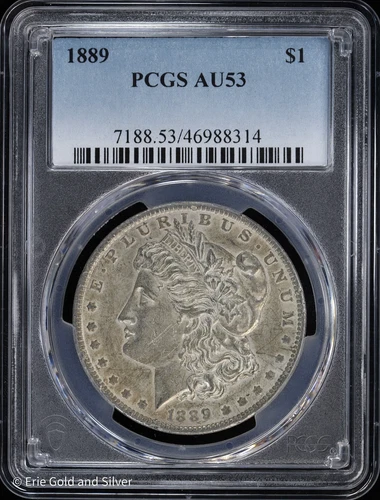 1889-P $1 Morgan Silver Dollar PCGS AU 53
