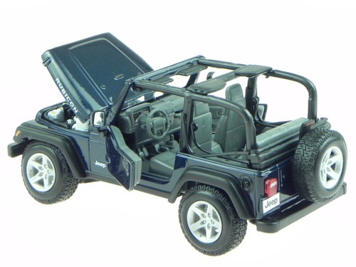 Jeep Wrangler Rubicon blue diecast model car 31245 Maisto 1/24 - Picture 2 of 7
