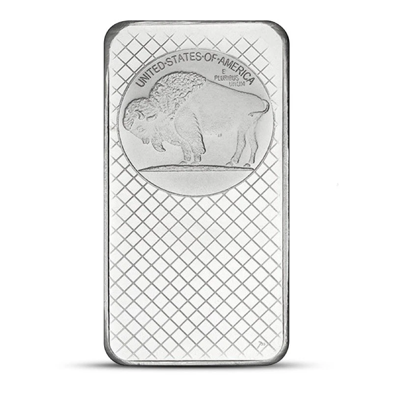 Barra de plata Buffalo de 10 oz (SilverTowne) Foto 2 de 2