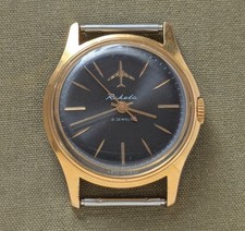 raro orologio da uomo vintage sovietico Raketa baltika "Airplane" di PChZ made in URSS