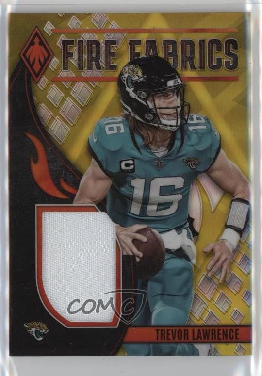 2023 Panini Phoenix Fire Fabrics Prime Yellow 6/35 Trevor Lawrence #FIRE-5 lz7