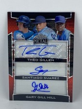 2025 Leaf Metal Triple Auto 1/5 Theo Gillen / Suarez / Gary Gill Hill TA-11 Rays
