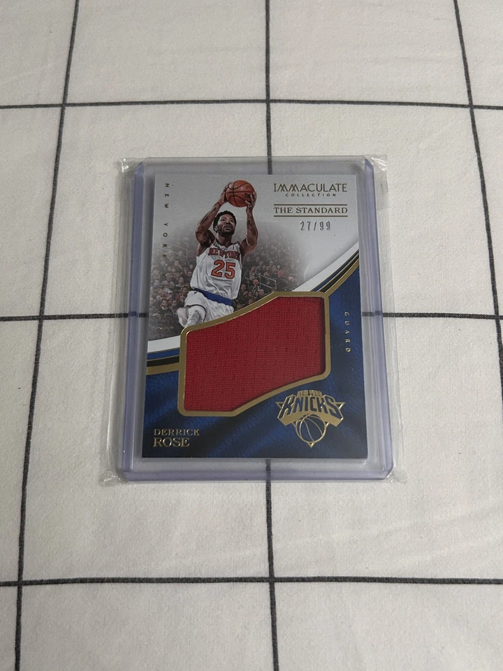 2016-17 Derrick Rose Panini Immaculate The Standard Patch /99 - Image 2 of 3