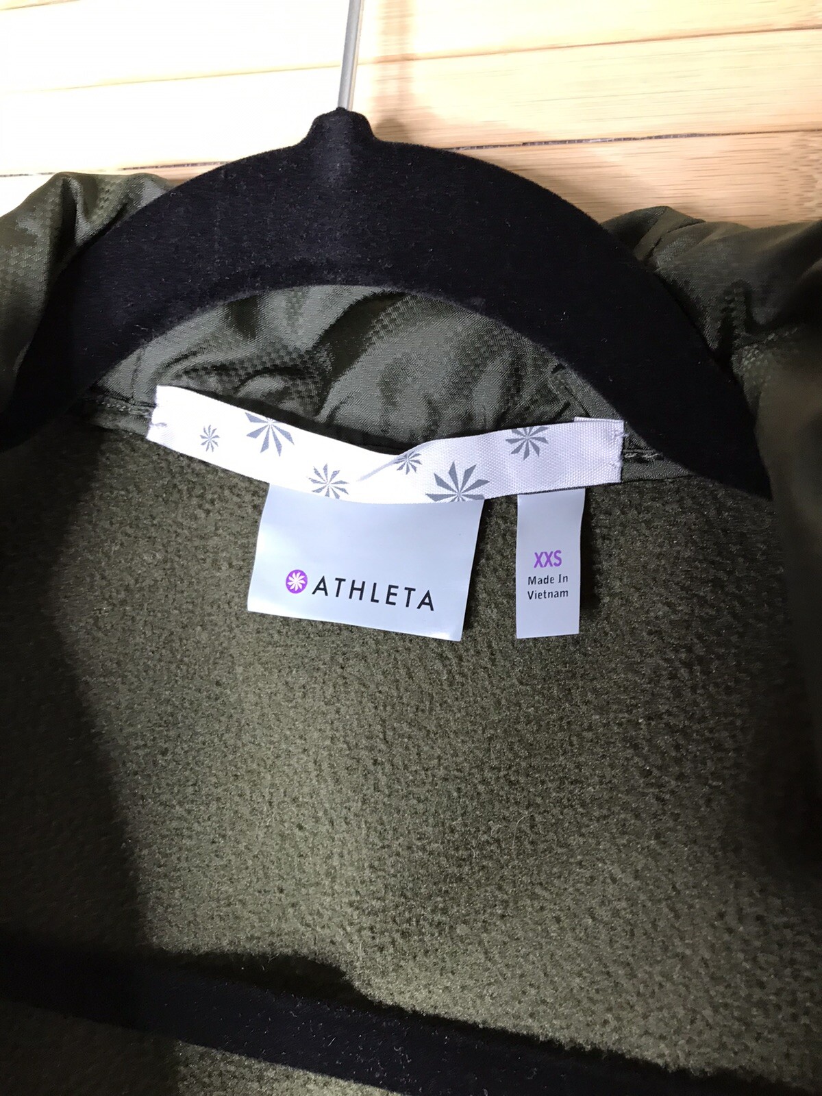 Athleta Verbier Full Zip Hooded Softshell Jacket Green 137935 Women's