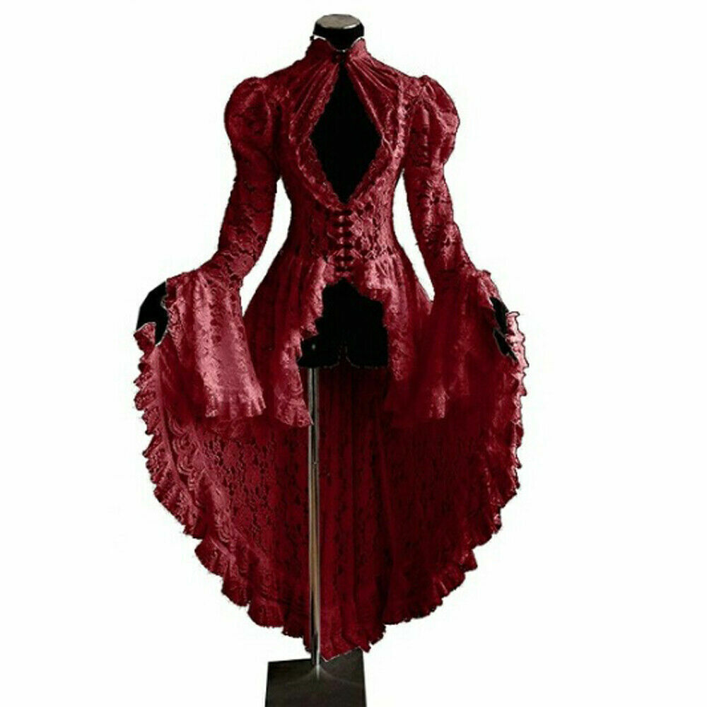 steampunk corset dress plus size Steampunk Corset Dress Plus Size Gothic LongLace Dress Breathable